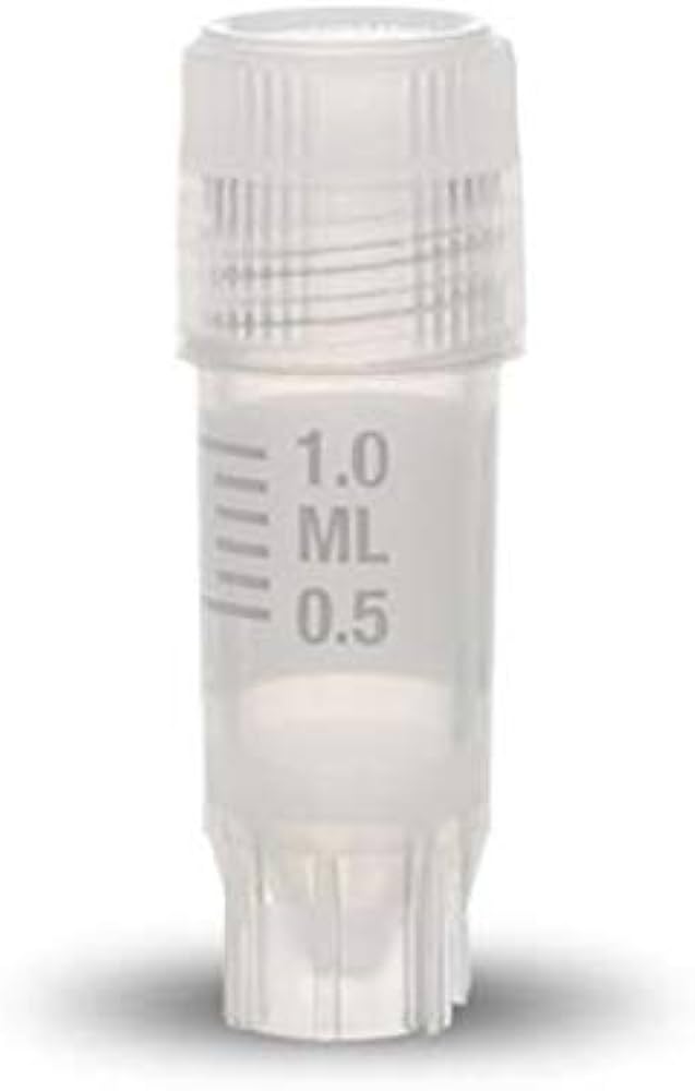 CRYOVIAL® ext. thread 1.2ml self standing lip seal 100/PK