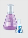 Erlenmeyer 300ml, vidrio borosilicato, cuello medio