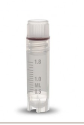 [T301-2] Tubo CRYOVIAL® (criovial) 2ml, tubes Int. thread SS red O-Ring